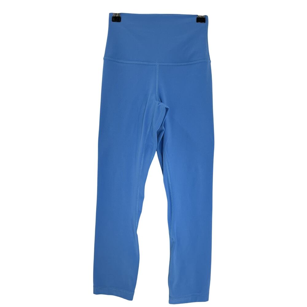 Lululemon Stained Blue Align High Rise Crop 23 Leggings Size 2 - Picture 2 of 4